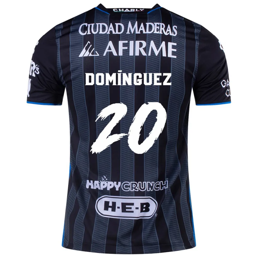 Danxen Heren Misael Domínguez #20 Wit Zwart Uitshirt Uittenue 2024/25 T-Shirt