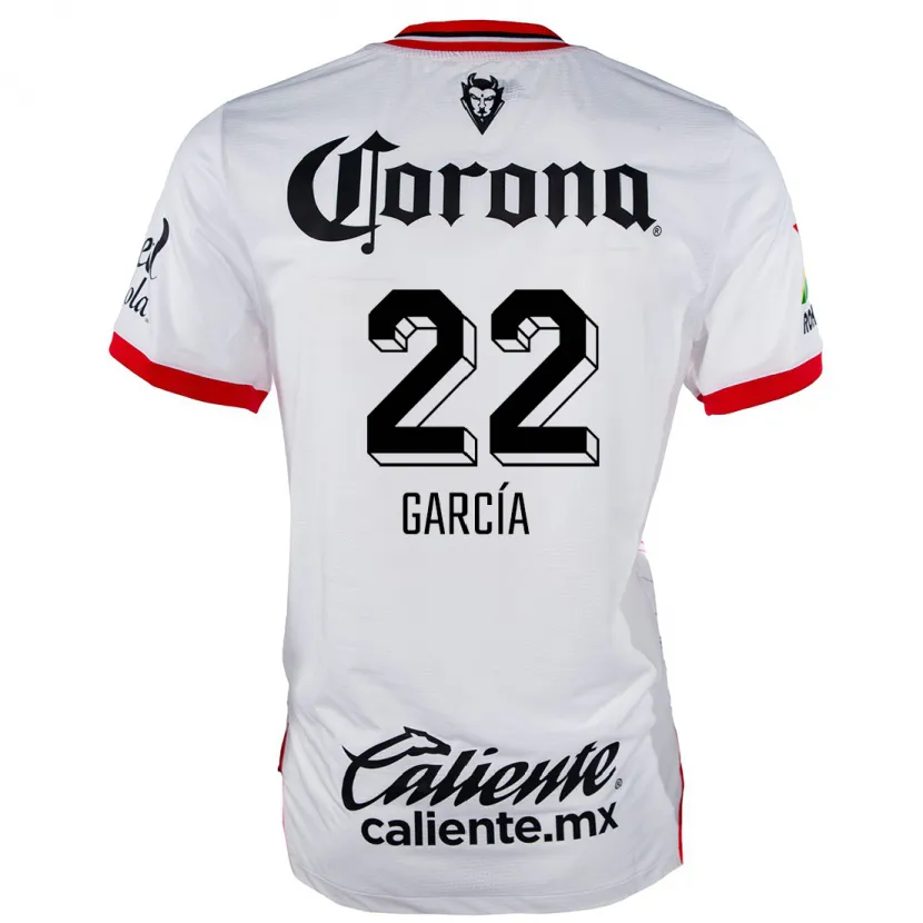 Danxen Heren Luis García #22 Wit Rood Uitshirt Uittenue 2024/25 T-Shirt