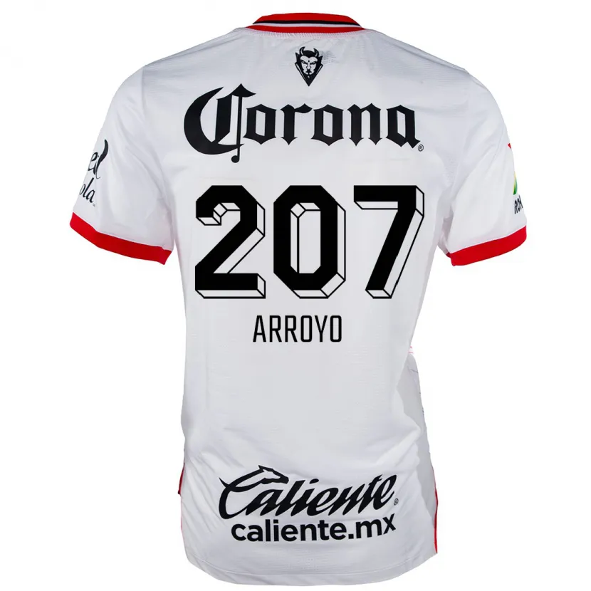 Danxen Heren José Arroyo #207 Wit Rood Uitshirt Uittenue 2024/25 T-Shirt