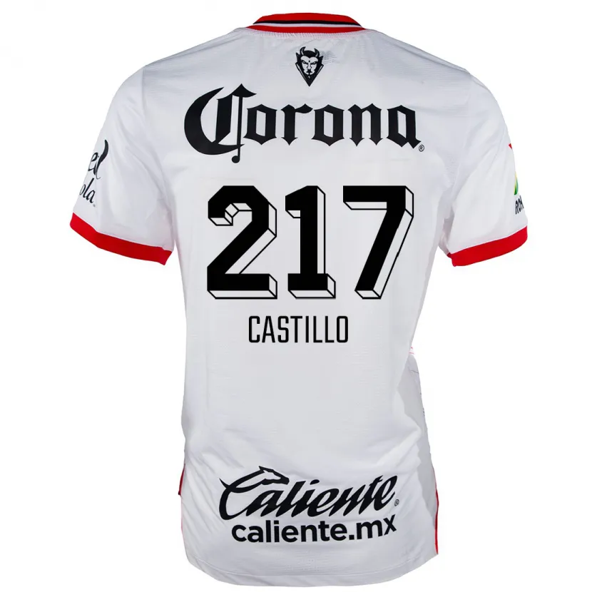 Danxen Heren Klever Castillo #217 Wit Rood Uitshirt Uittenue 2024/25 T-Shirt