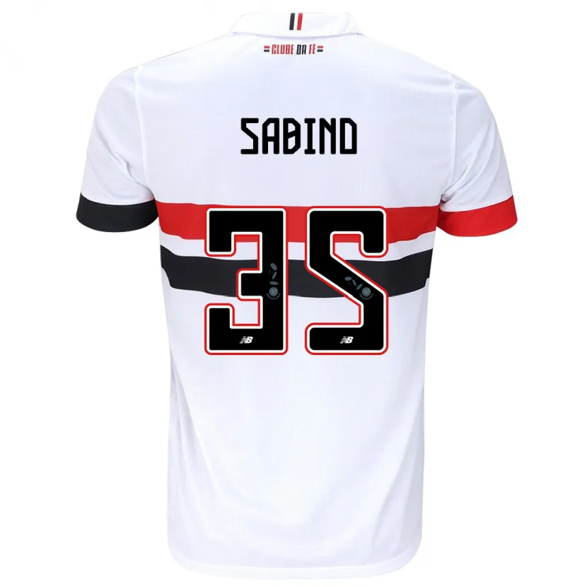 Danxen Dames Sabino #35 Wit Rood Zwart Thuisshirt Thuistenue 2024/25 T-Shirt