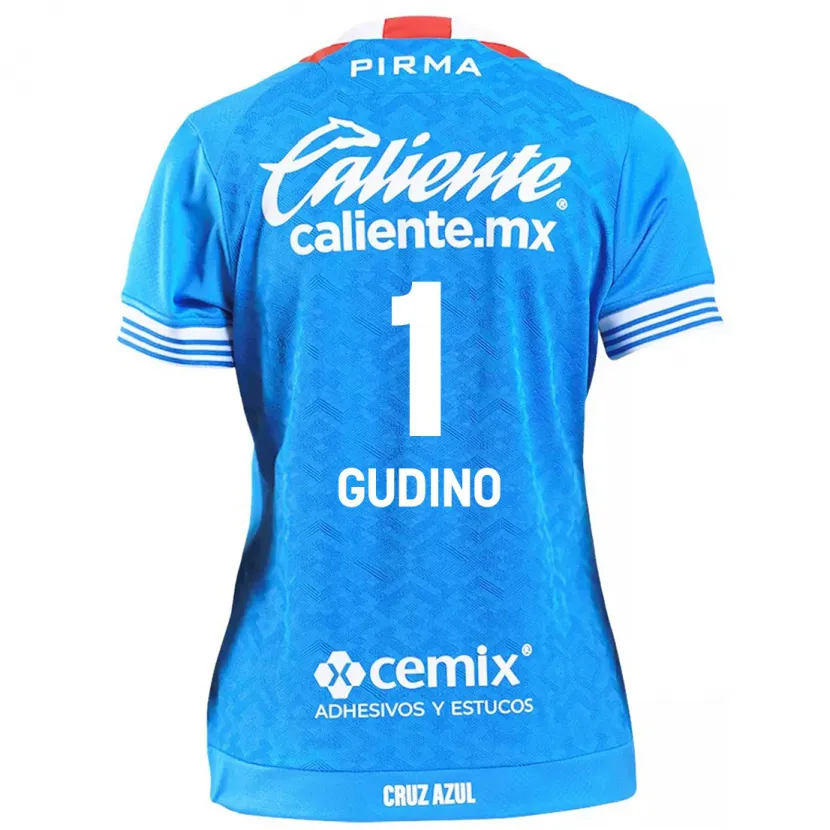 Danxen Dames Andrés Gudiño #1 Hemelsblauw Thuisshirt Thuistenue 2024/25 T-Shirt