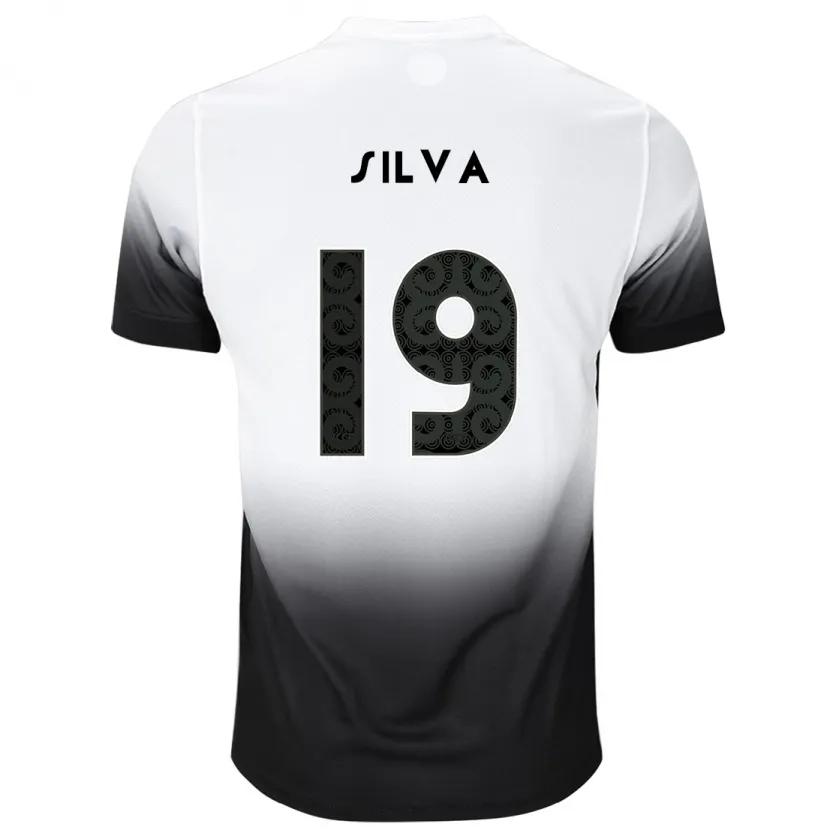 Danxen Dames Gustavo Silva #19 Wit Zwart Thuisshirt Thuistenue 2024/25 T-Shirt