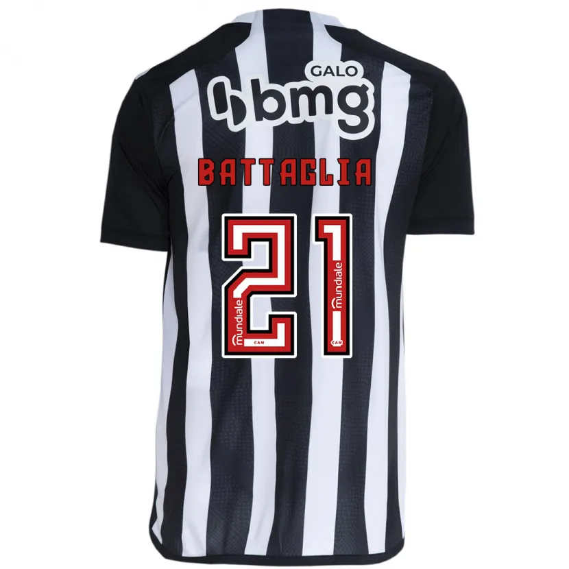 Danxen Dames Rodrigo Battaglia #21 Wit Zwart Thuisshirt Thuistenue 2024/25 T-Shirt