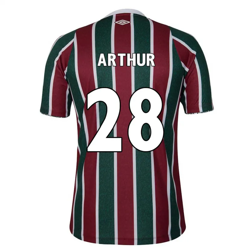 Danxen Dames Arthur #28 Groen Kastanjebruin Wit Thuisshirt Thuistenue 2024/25 T-Shirt