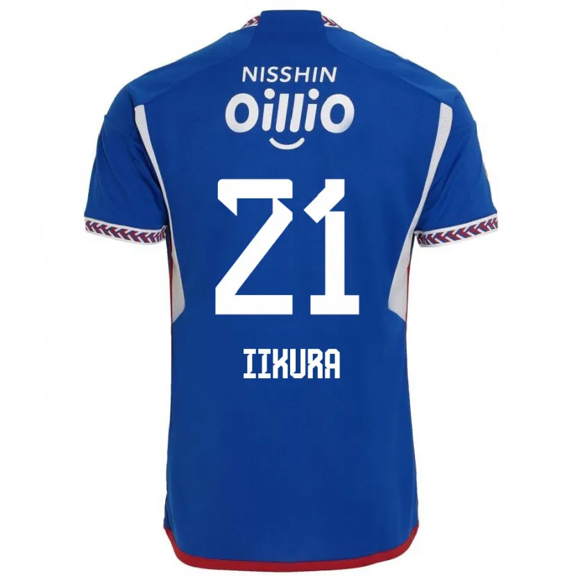 Danxen Dames Hiroki Iikura #21 Blauw Wit Rood Thuisshirt Thuistenue 2024/25 T-Shirt