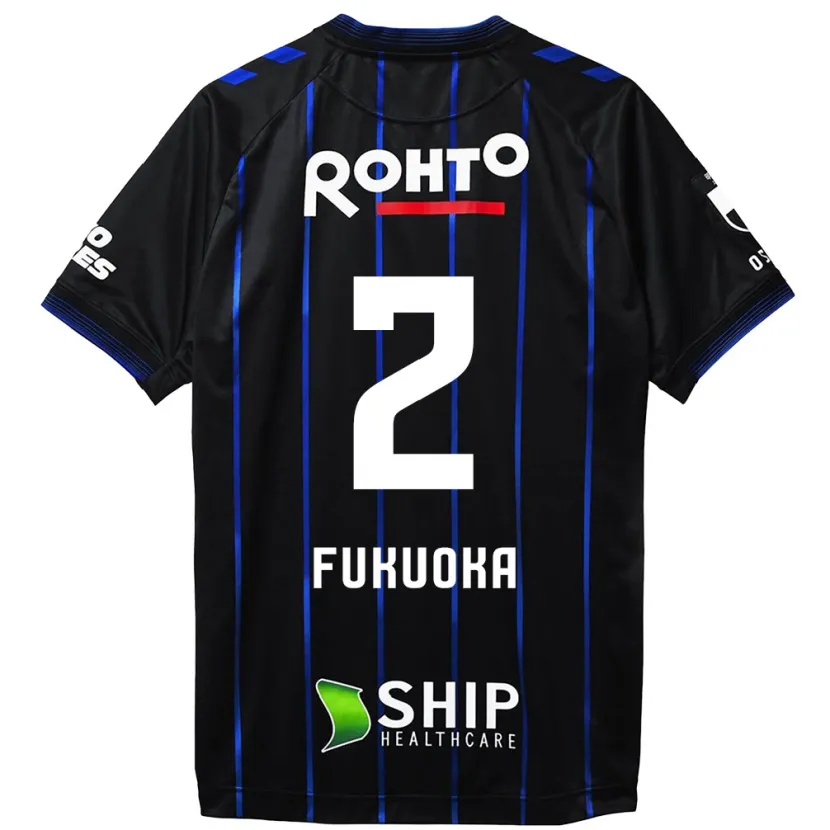 Danxen Dames Shota Fukuoka #2 Zwart Blauw Thuisshirt Thuistenue 2024/25 T-Shirt