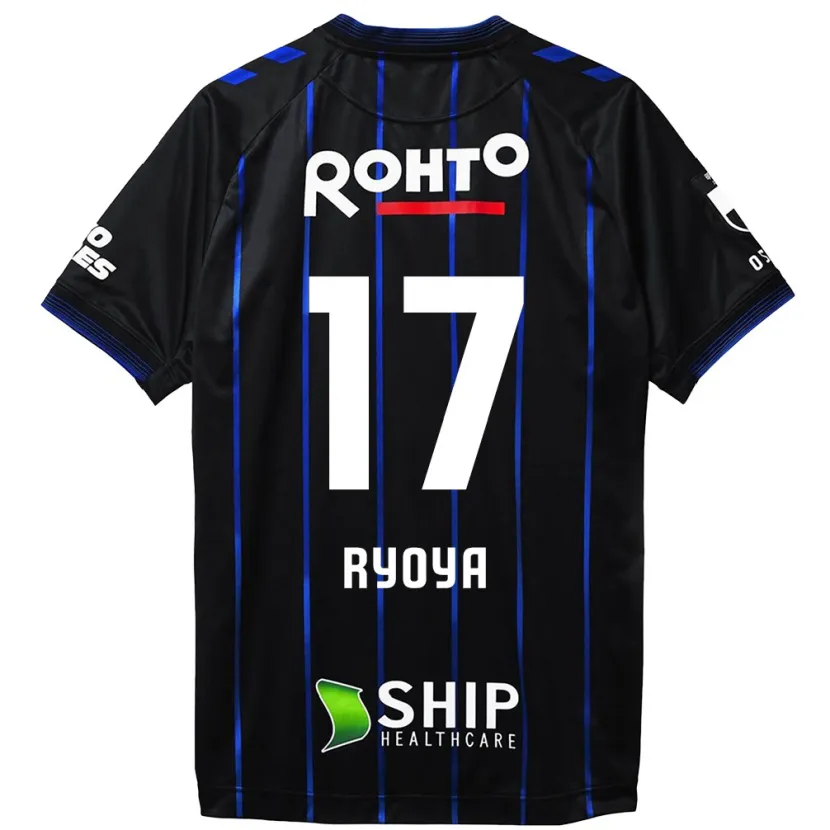 Danxen Dames Ryoya Yamashita #17 Zwart Blauw Thuisshirt Thuistenue 2024/25 T-Shirt