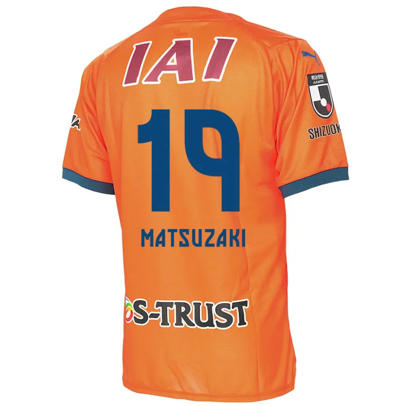 Danxen Dames Kai Matsuzaki #19 Oranje Blauw Thuisshirt Thuistenue 2024/25 T-Shirt