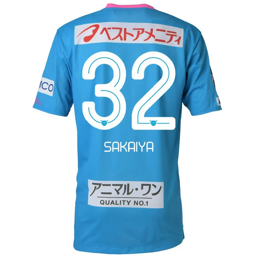 Danxen Dames Keisuke Sakaiya #32 Blauw Roze Thuisshirt Thuistenue 2024/25 T-Shirt