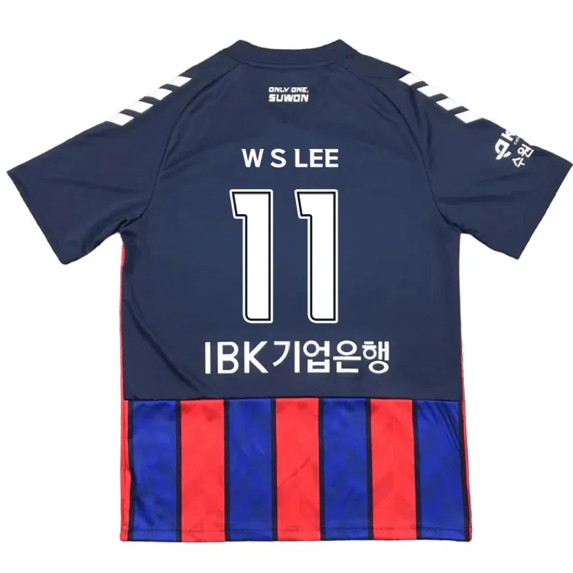 Danxen Dames Seung-Woo Lee #11 Blauw Rood Thuisshirt Thuistenue 2024/25 T-Shirt