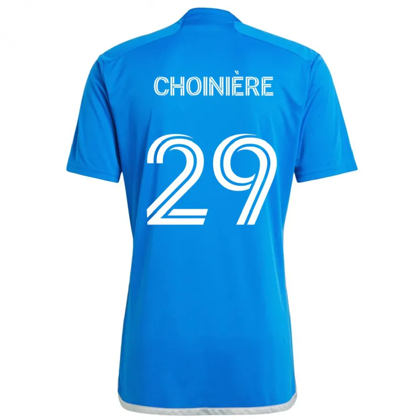 Danxen Dames Mathieu Choinière #29 Blauw Wit Thuisshirt Thuistenue 2024/25 T-Shirt