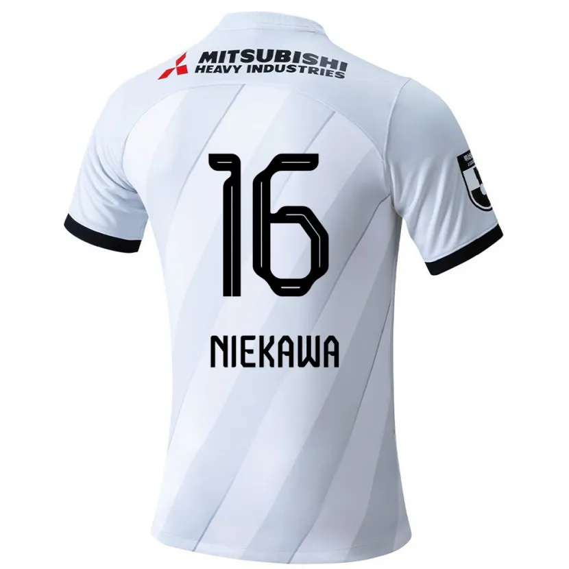 Danxen Dames Ayumi Niekawa #16 Wit Grijs Uitshirt Uittenue 2024/25 T-Shirt