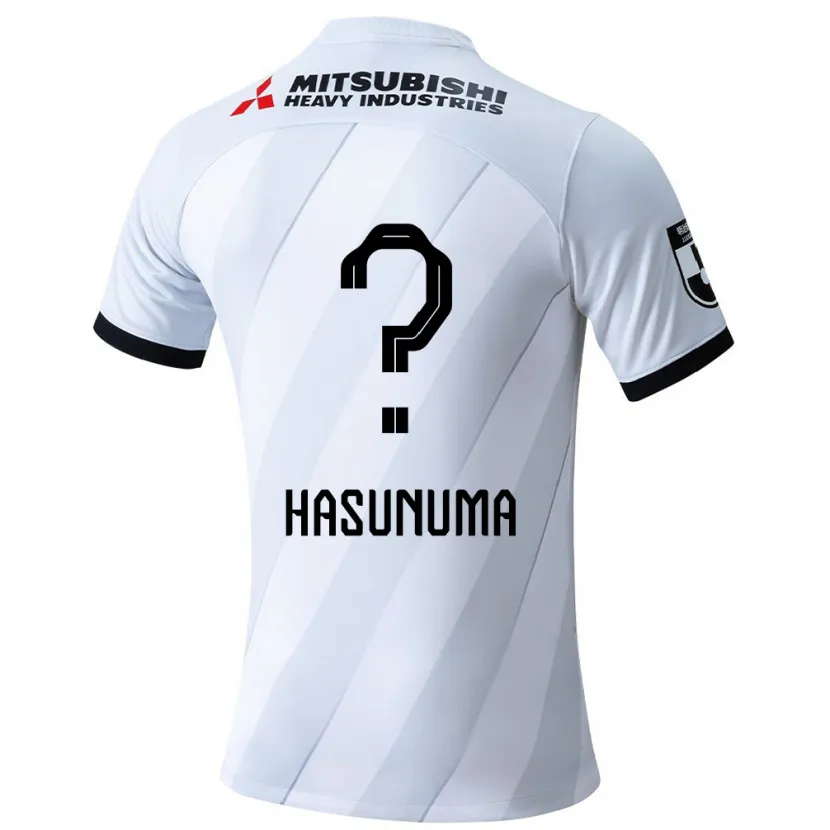 Danxen Dames Shunsuke Hasunuma #0 Wit Grijs Uitshirt Uittenue 2024/25 T-Shirt