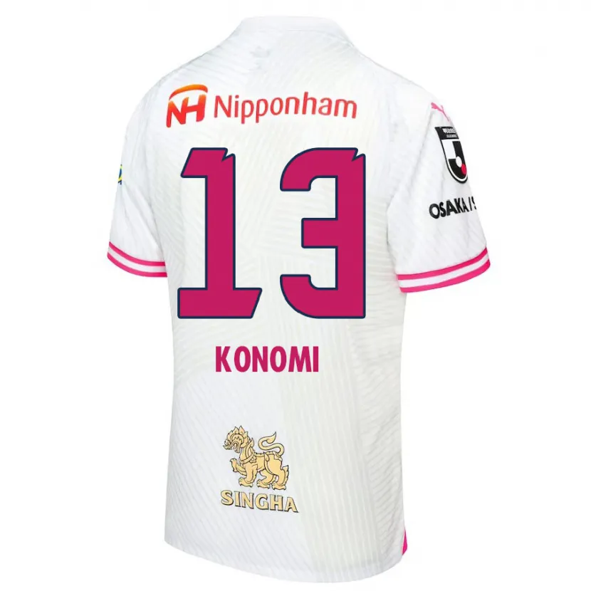 Danxen Dames Kaito Konomi #13 Wit Roze Uitshirt Uittenue 2024/25 T-Shirt