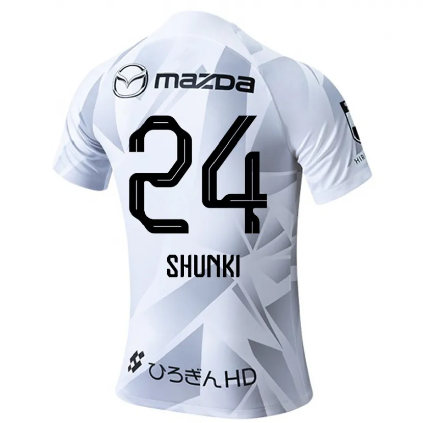 Danxen Dames Shunki Higashi #24 Wit Grijs Zwart Uitshirt Uittenue 2024/25 T-Shirt