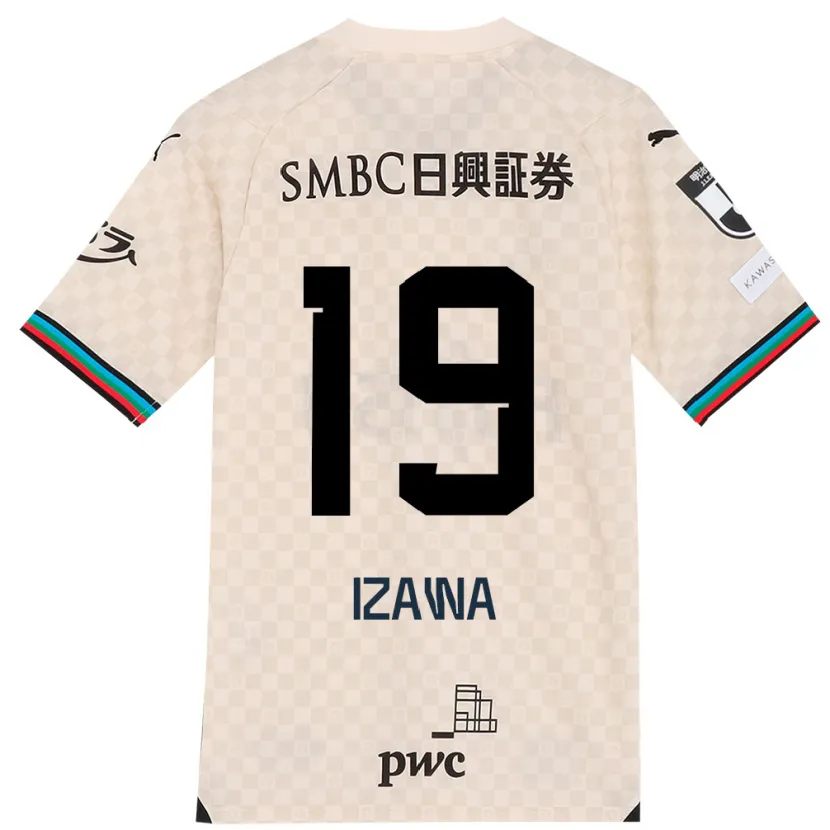 Danxen Dames Haruki Izawa #19 Wit Grijs Uitshirt Uittenue 2024/25 T-Shirt