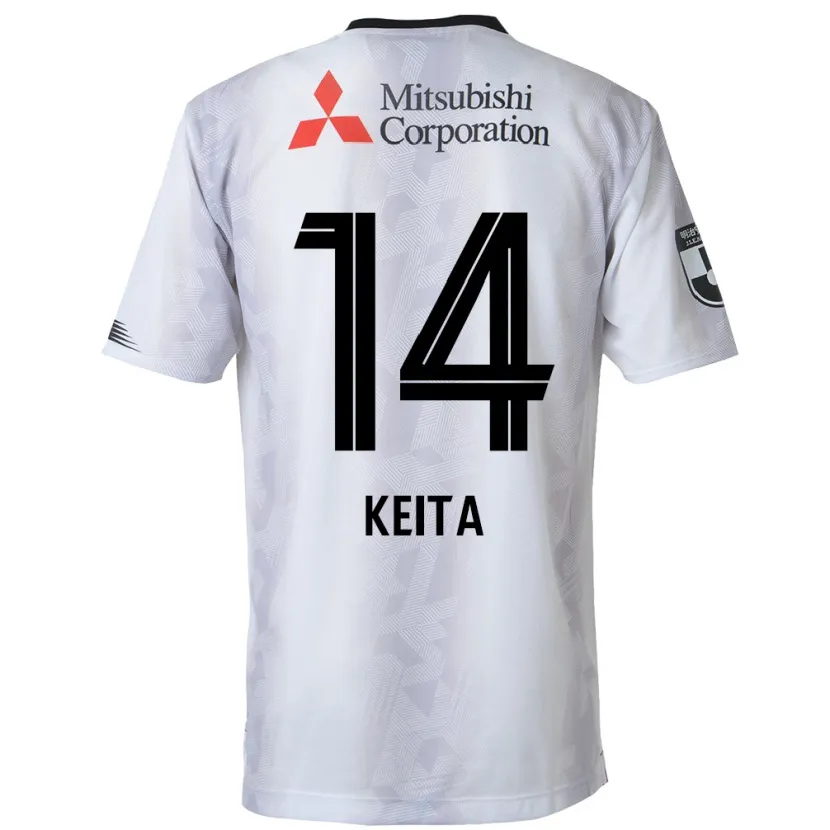 Danxen Dames Keita Yamashita #14 Wit Zwart Uitshirt Uittenue 2024/25 T-Shirt