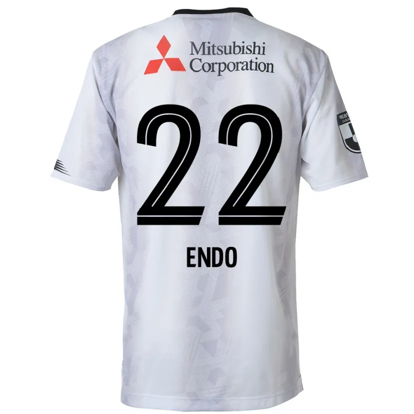 Danxen Dames Keita Endo #22 Wit Zwart Uitshirt Uittenue 2024/25 T-Shirt