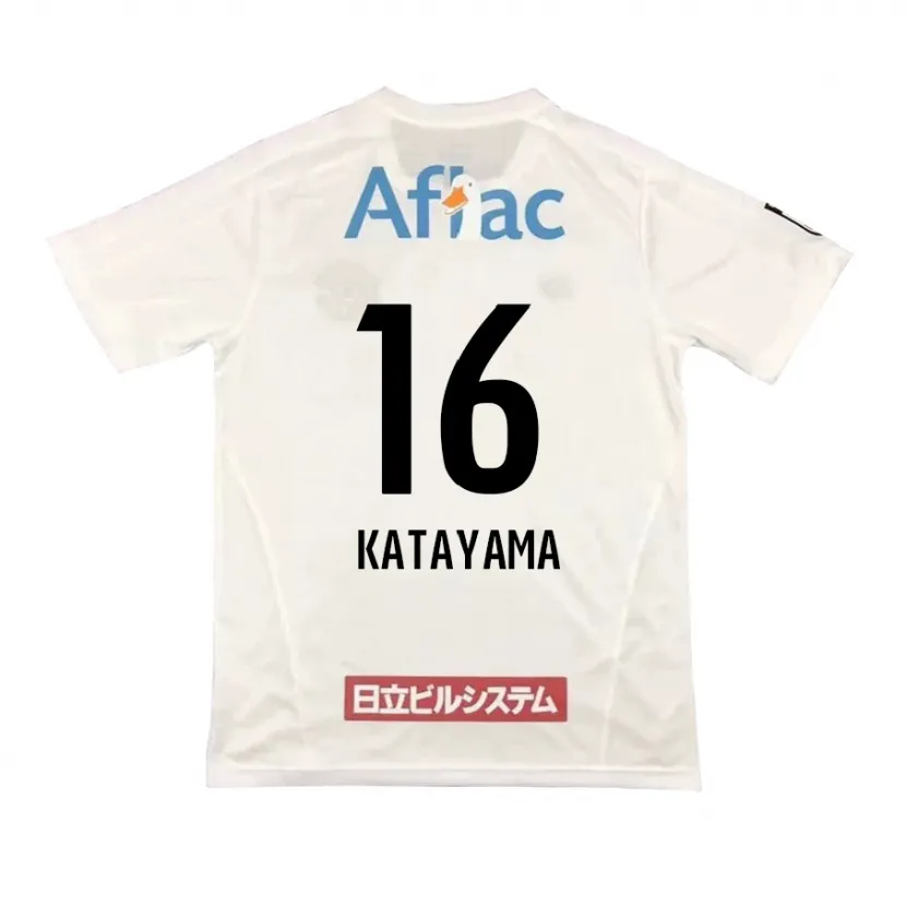 Danxen Dames Eiichi Katayama #16 Wit Zwart Uitshirt Uittenue 2024/25 T-Shirt