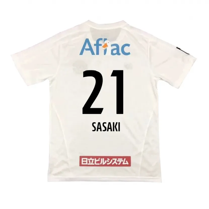 Danxen Dames Masato Sasaki #21 Wit Zwart Uitshirt Uittenue 2024/25 T-Shirt