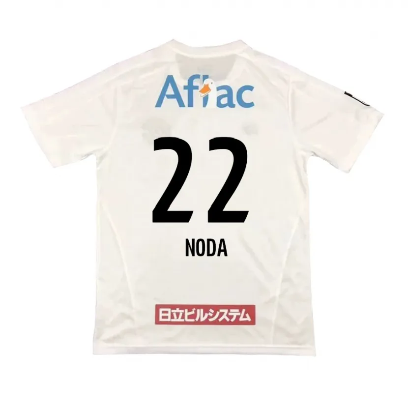 Danxen Dames Hiroki Noda #22 Wit Zwart Uitshirt Uittenue 2024/25 T-Shirt