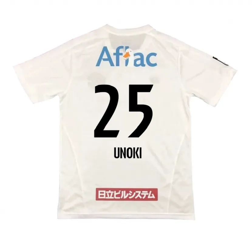 Danxen Dames Fumiya Unoki #25 Wit Zwart Uitshirt Uittenue 2024/25 T-Shirt