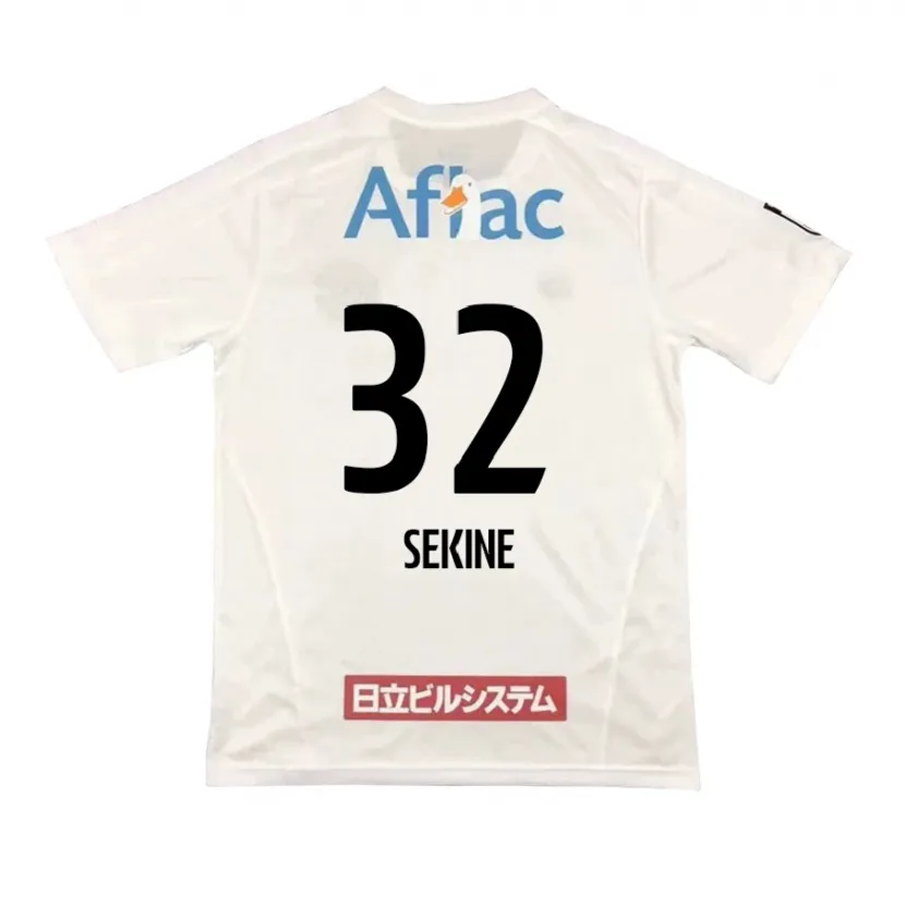 Danxen Dames Hiroki Sekine #32 Wit Zwart Uitshirt Uittenue 2024/25 T-Shirt