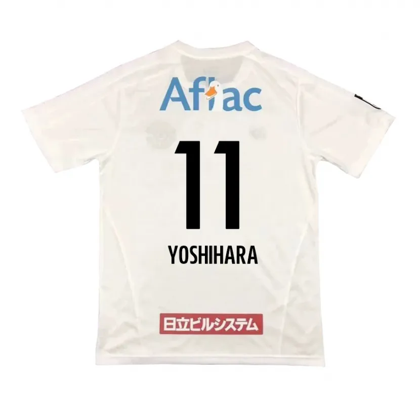 Danxen Dames Futo Yoshihara #11 Wit Zwart Uitshirt Uittenue 2024/25 T-Shirt