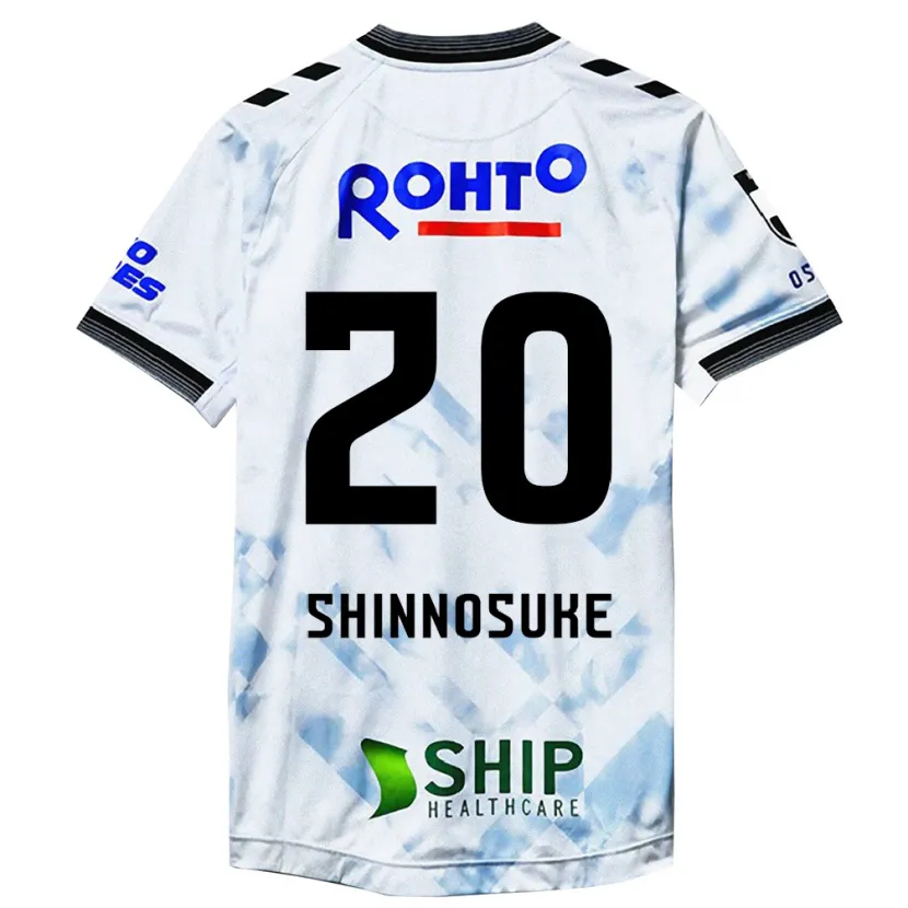 Danxen Dames Shinnosuke Nakatani #20 Wit Zwart Uitshirt Uittenue 2024/25 T-Shirt