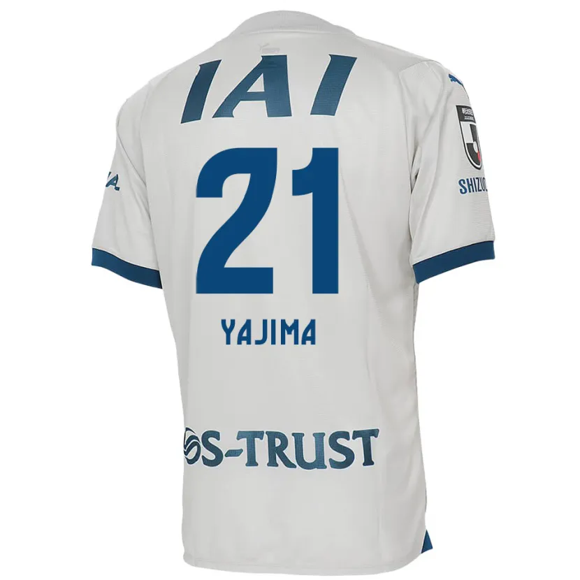 Danxen Dames Shinya Yajima #21 Wit Blauw Uitshirt Uittenue 2024/25 T-Shirt