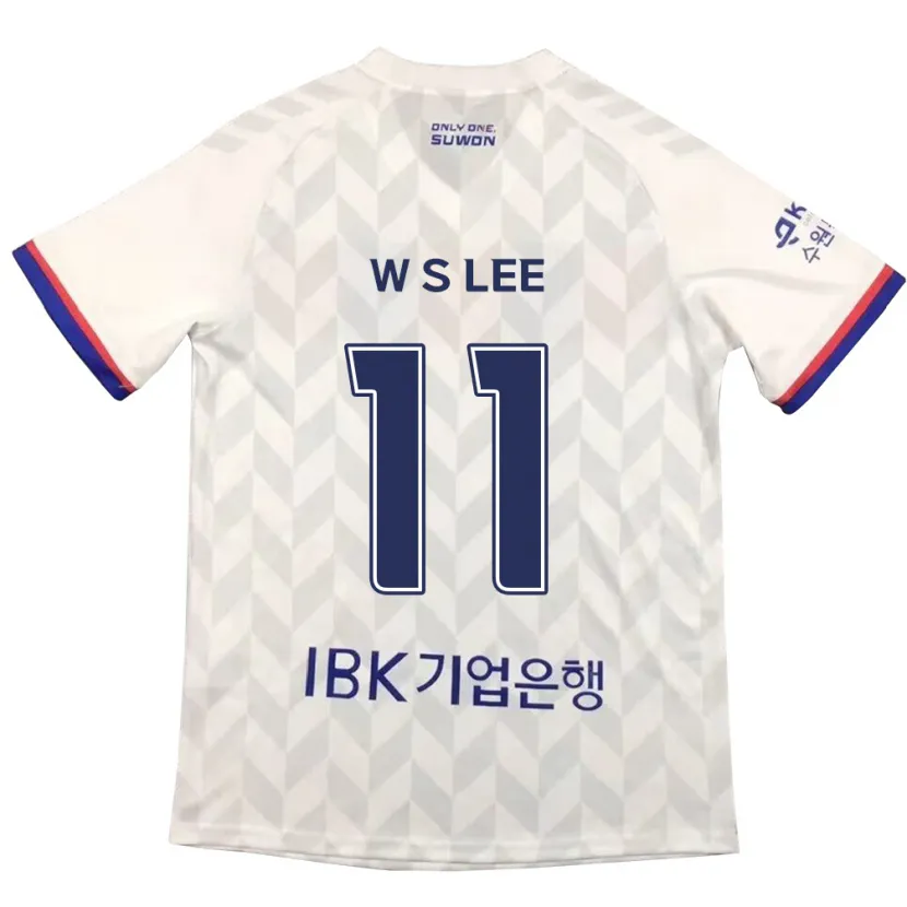 Danxen Dames Seung-Woo Lee #11 Wit Blauw Uitshirt Uittenue 2024/25 T-Shirt