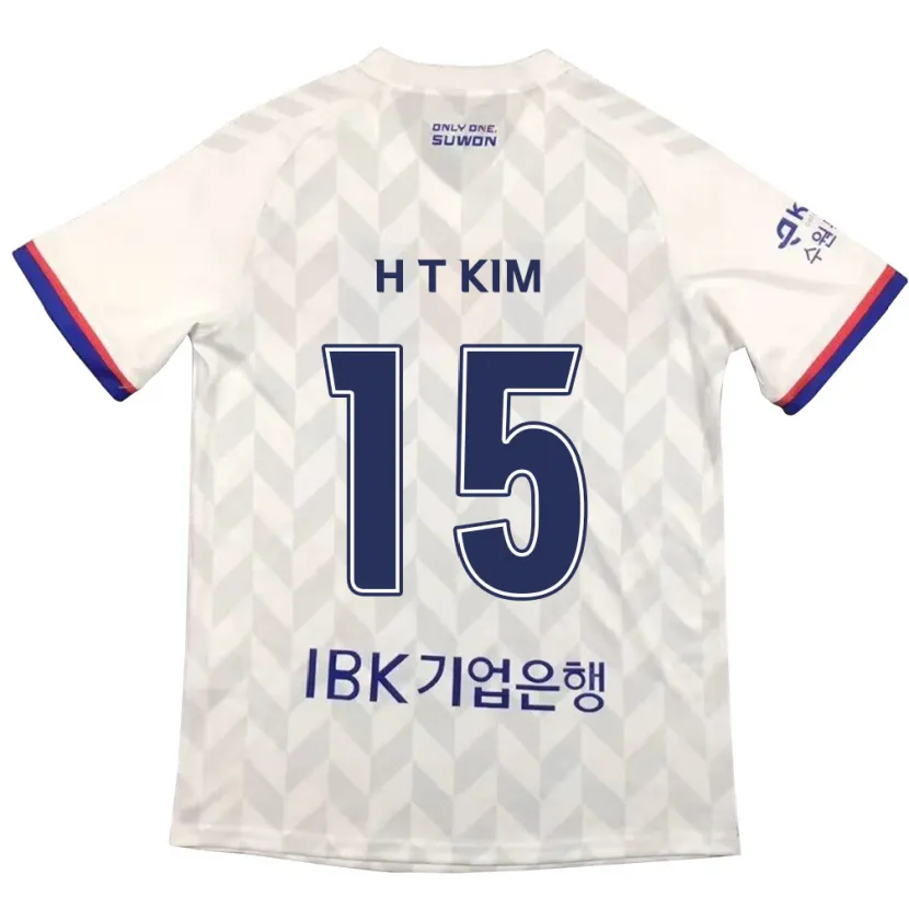 Danxen Dames Tae-Han Kim #15 Wit Blauw Uitshirt Uittenue 2024/25 T-Shirt