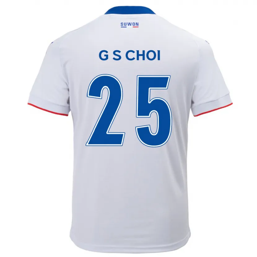 Danxen Dames Sung-Geun Choi #25 Wit Blauw Uitshirt Uittenue 2024/25 T-Shirt