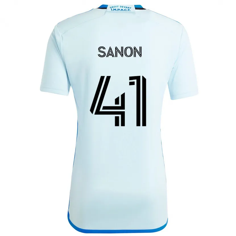 Danxen Dames Jérémy Sanon #41 Ijsblauw Uitshirt Uittenue 2024/25 T-Shirt