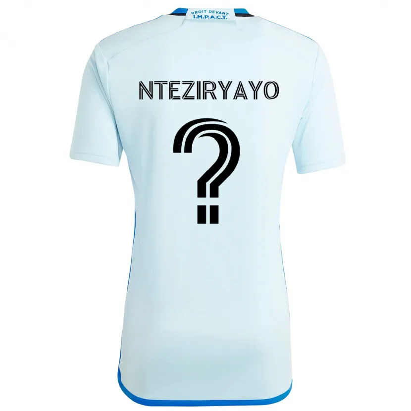 Danxen Dames Josh Nteziryayo #0 Ijsblauw Uitshirt Uittenue 2024/25 T-Shirt