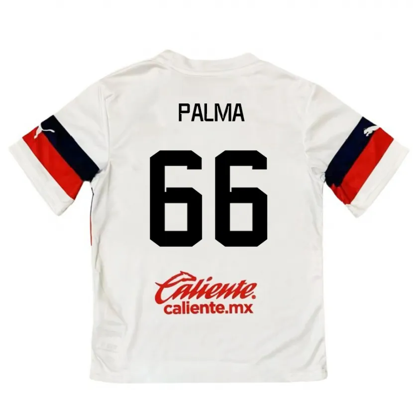 Danxen Dames Arturo Palma #66 Wit Rood Uitshirt Uittenue 2024/25 T-Shirt