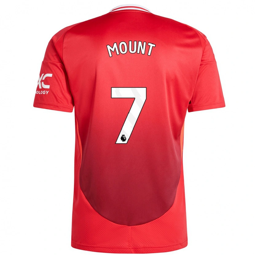 Danxen Kinderen Mason Mount #7 Felrood Thuisshirt Thuistenue 2024/25 T-Shirt