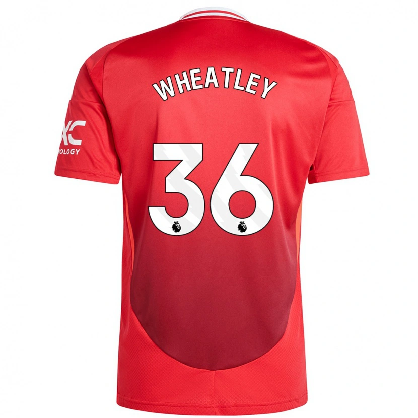 Danxen Kinderen Ethan Wheatley #36 Felrood Thuisshirt Thuistenue 2024/25 T-Shirt