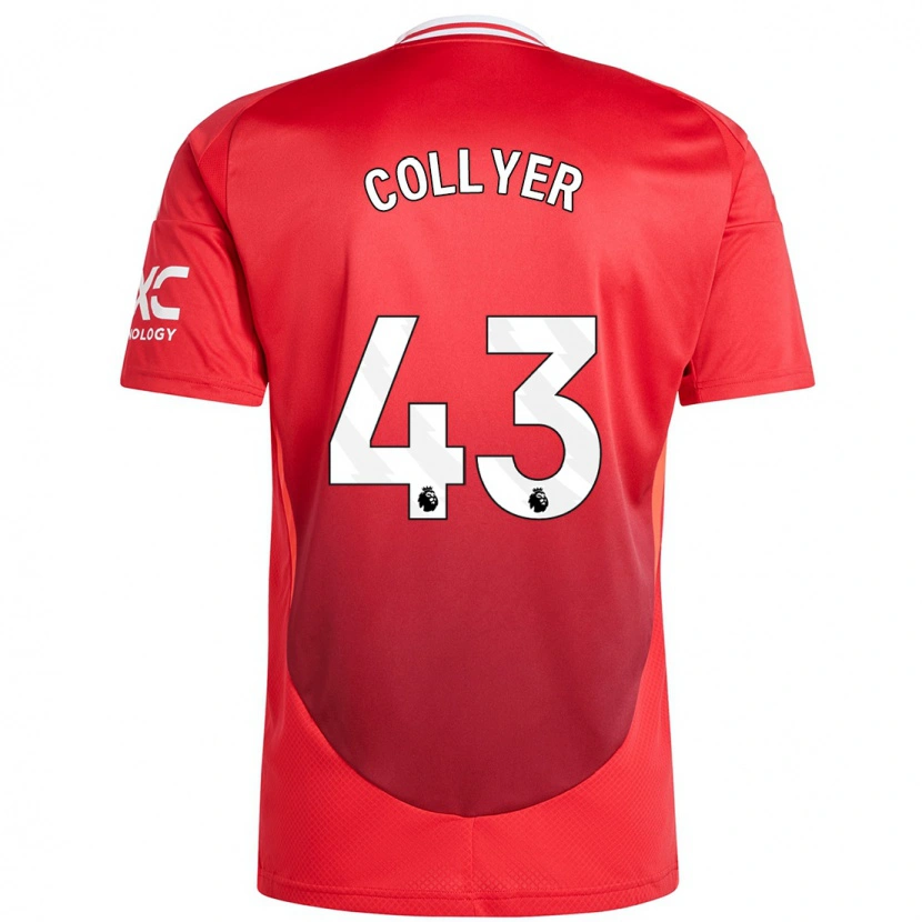 Danxen Kinderen Toby Collyer #43 Felrood Thuisshirt Thuistenue 2024/25 T-Shirt