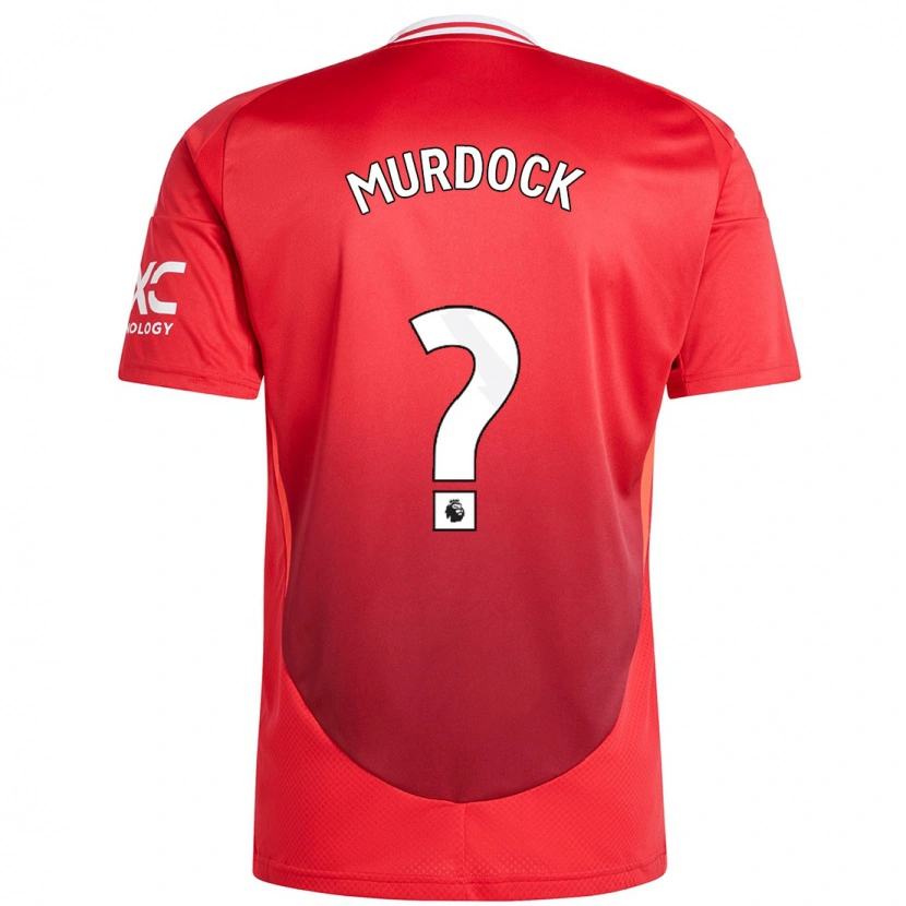 Danxen Kinderen Will Murdock #0 Felrood Thuisshirt Thuistenue 2024/25 T-Shirt