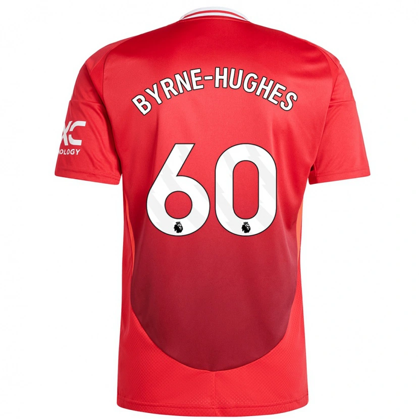 Danxen Kinderen Cameron Byrne-Hughes #60 Felrood Thuisshirt Thuistenue 2024/25 T-Shirt