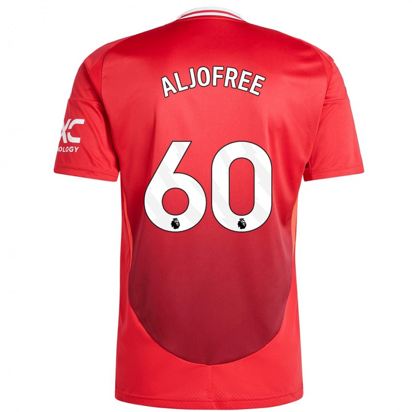 Danxen Kinderen Sonny Aljofree #60 Felrood Thuisshirt Thuistenue 2024/25 T-Shirt