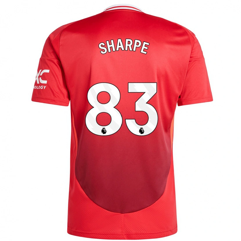 Danxen Kinderen Malachi Sharpe #83 Felrood Thuisshirt Thuistenue 2024/25 T-Shirt