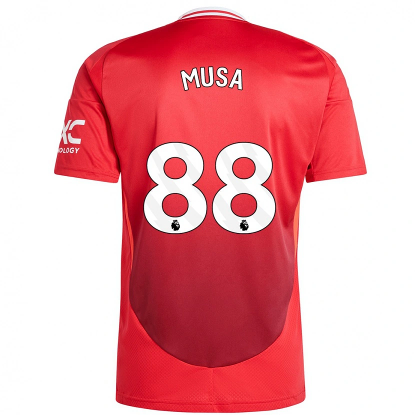 Danxen Kinderen Victor Musa #88 Felrood Thuisshirt Thuistenue 2024/25 T-Shirt