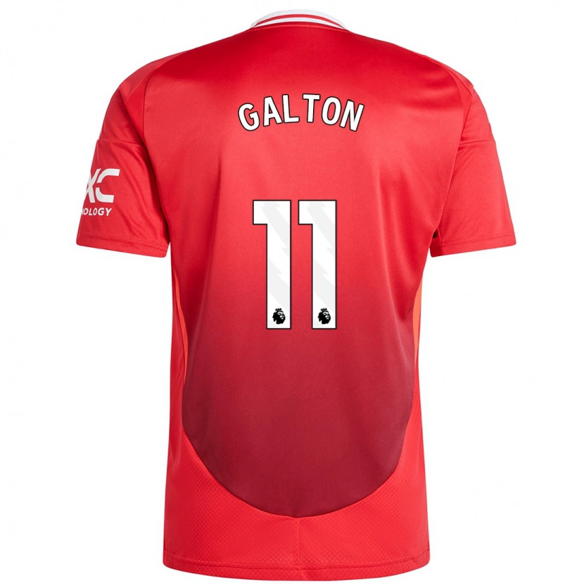 Danxen Kinderen Leah Galton #11 Felrood Thuisshirt Thuistenue 2024/25 T-Shirt