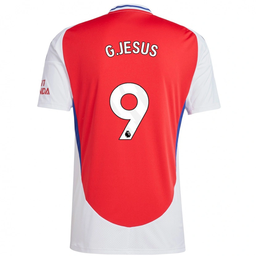 Danxen Kinderen Gabriel Jesus #9 Rood Wit Thuisshirt Thuistenue 2024/25 T-Shirt