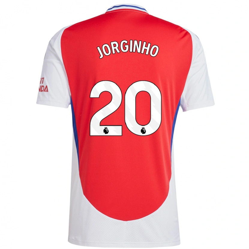 Danxen Kinderen Jorginho #20 Rood Wit Thuisshirt Thuistenue 2024/25 T-Shirt