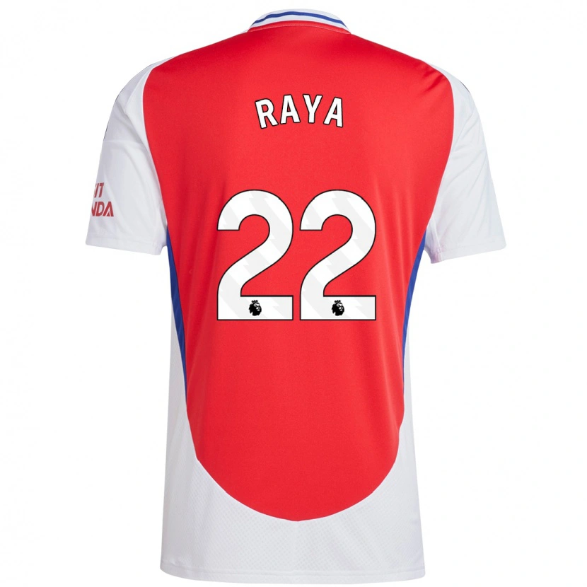 Danxen Kinderen David Raya #22 Rood Wit Thuisshirt Thuistenue 2024/25 T-Shirt