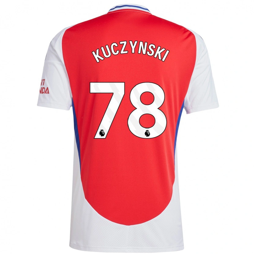 Danxen Kinderen Max Kuczynski #78 Rood Wit Thuisshirt Thuistenue 2024/25 T-Shirt